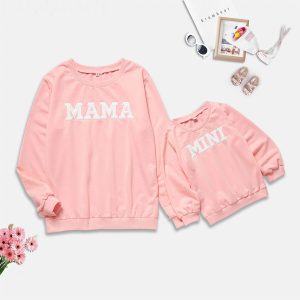 Explosive Letter Printed Sweater Parent-child Sweater - Image 3