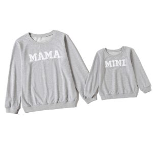 Explosive Letter Printed Sweater Parent-child Sweater - Image 6