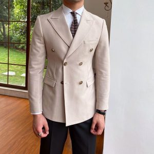 Casual Business All-match Double Breasted Suit Jacket - Image 6