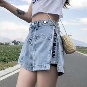 Thin High Waist Korean Style Small All-matching Denim Shorts - Image 7