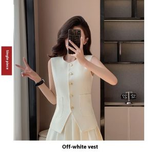Light Luxury Senior Women's Outer Wear Vest Suit - Image 3