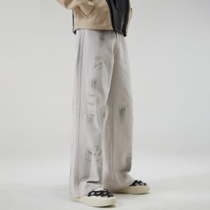 American Street Hip Hop Tie-dyed Washed Jeans Men - Image 6