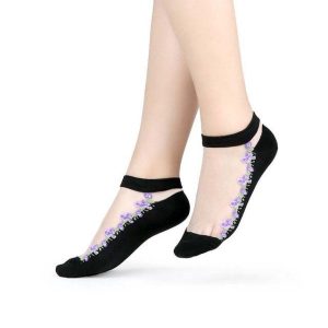 Sexy Lace Mesh Socks Transparent for women Ankle Thin Socks - Image 8