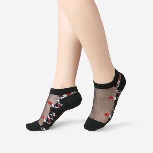 Sexy Lace Mesh Socks Transparent for women Ankle Thin Socks - Image 7