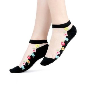 Sexy Lace Mesh Socks Transparent for women Ankle Thin Socks - Image 6