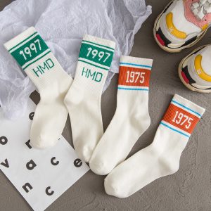 Women s White Socks Cotton Tube Socks - Image 5