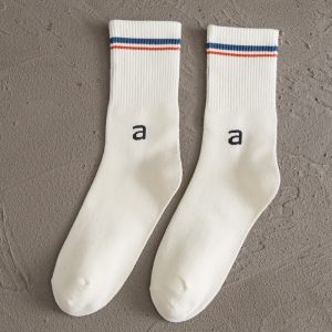 Women s White Socks Cotton Tube Socks - Image 10