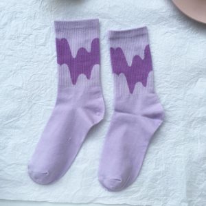 Candy Color Matching Street All-match Cotton Socks And Tube Socks Women - Image 5