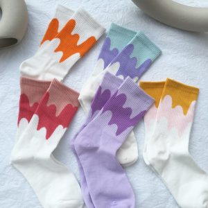 Candy Color Matching Street All-match Cotton Socks And Tube Socks Women - Image 7