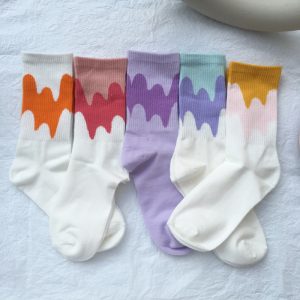 Candy Color Matching Street All-match Cotton Socks And Tube Socks Women - Image 6
