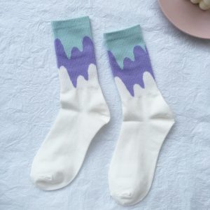 Candy Color Matching Street All-match Cotton Socks And Tube Socks Women - Image 4