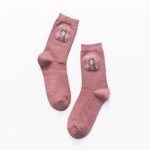 Little Girl Pattern Socks Women - Image 8