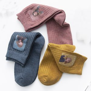 Little Girl Pattern Socks Women - Image 7