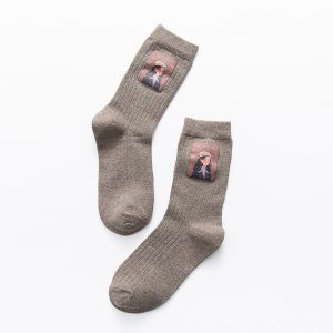 Little Girl Pattern Socks Women - Image 6