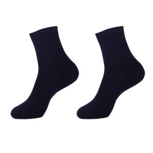 Black And White Gray Boat Socks Tube Socks Men And Women Thick Socks - Image 3