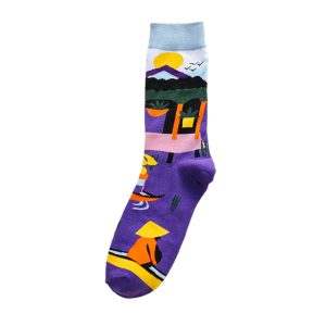 Occident Fashion Colorful Print Socks Women - Image 5