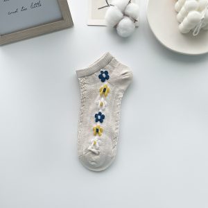 Retro Socks Shallow Mouth Flower Socks Women - Image 7