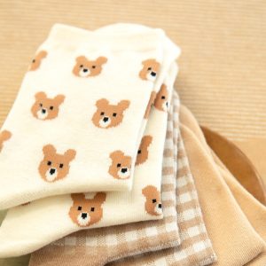 Cute Bear Girls Socks Funny Animal Party Women Socks Cotton Female Socks - Image 6