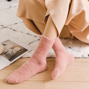 Women Plush Home Sleeping Socks - Image 5