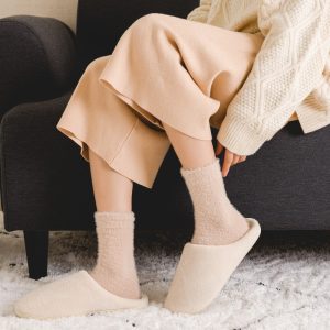 Women Plush Home Sleeping Socks - Image 3