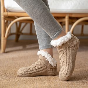 Winter Knitted Plush Floor Socks Home Warm Non-slip Carpet Socks Women - Image 9