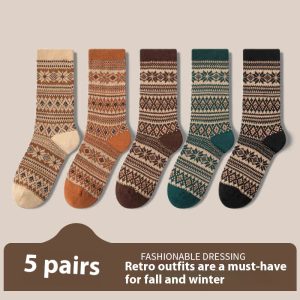 Retro Ethnic Style Socks For Women Deodorant - Image 6