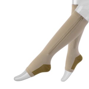 Women Slimming Zippered Compression Socks - Image 5