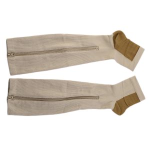 Women Slimming Zippered Compression Socks - Image 6