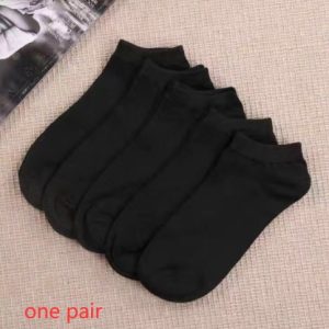 Black And White Gray Boat Socks Tube Socks Men And Women Thick Socks - Image 6