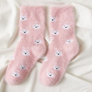 Women Plush Home Sleeping Socks - Image 9