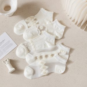 Crystal Silk Socks Cotton For Women - Image 8