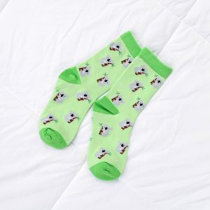Adult Men And Women Socks Cartoon Animals - Image 3