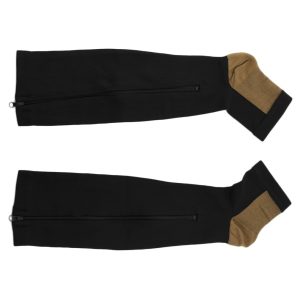 Women Slimming Zippered Compression Socks - Image 8