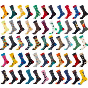 Diamond Shaped Animal Socks For Men, Fruit Cotton Socks - Image 4