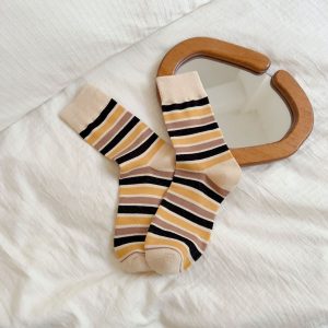 Colourful Striped Socks For Women - Image 5