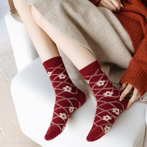 Printing Keep Warm Winter Women Socks - Image 4