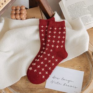 Printing Keep Warm Winter Women Socks - Image 7