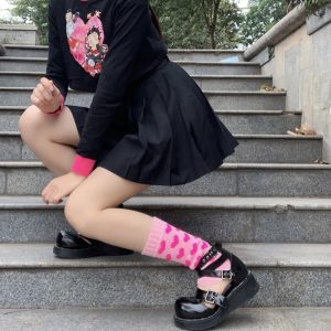 Japanese Subculture Socks To Keep Warm Women - Image 6