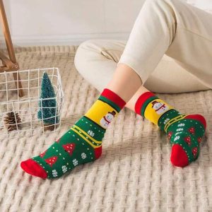 Women Casual Winter Christmas Socks Thickened David's - Image 1