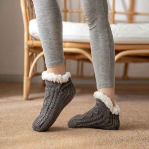 Winter Knitted Plush Floor Socks Home Warm Non-slip Carpet Socks Women - Image 8