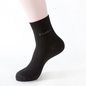 Socks Solid Color Socks Men's Mid-tube Bamboo Fiber Socks Men - Image 4