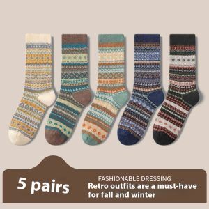 Retro Ethnic Style Socks For Women Deodorant - Image 8