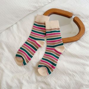 Colourful Striped Socks For Women - Image 4