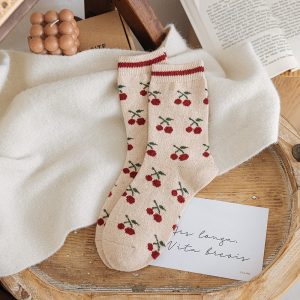 Printing Keep Warm Winter Women Socks - Image 9