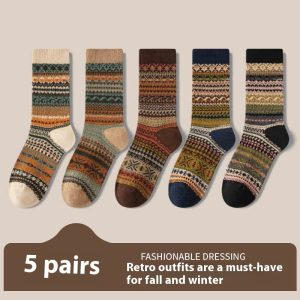 Retro Ethnic Style Socks For Women Deodorant - Image 7