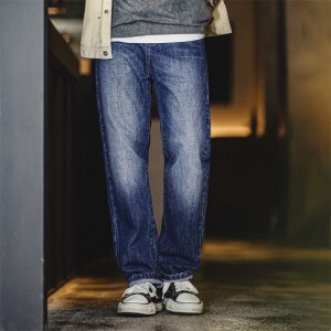 American Retro Gradient White Worn Jeans - Image 5