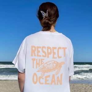 Women's Casual Fashionable Breathable Turtle Printed Short Sleeve - Image 6