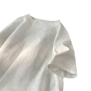 Stone Washed Ice-feeling Tencel Cotton Ice Silk Short Sleeve T-shirt - Image 7