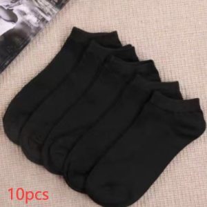 Black And White Gray Boat Socks Tube Socks Men And Women Thick Socks - Image 7
