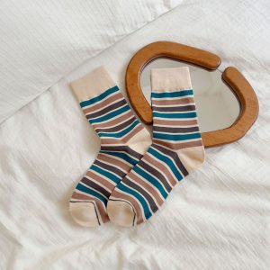 Colourful Striped Socks For Women - Image 3